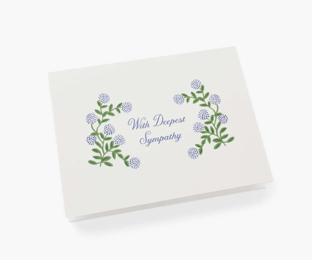 Hydrangea Sympathy Card|RIFLE PAPER Co. Online