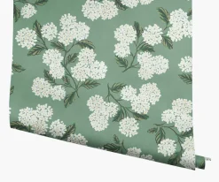 Hydrangea Wallpaper|RIFLE PAPER Co. New