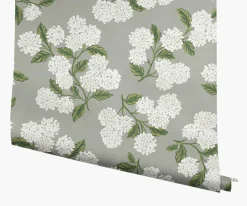 Hydrangea Wallpaper|RIFLE PAPER Co. Sale