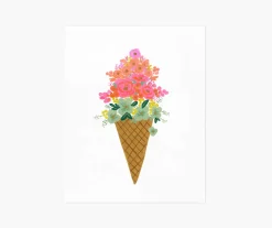 Ice Cream Cone Art Print|RIFLE PAPER Co. New