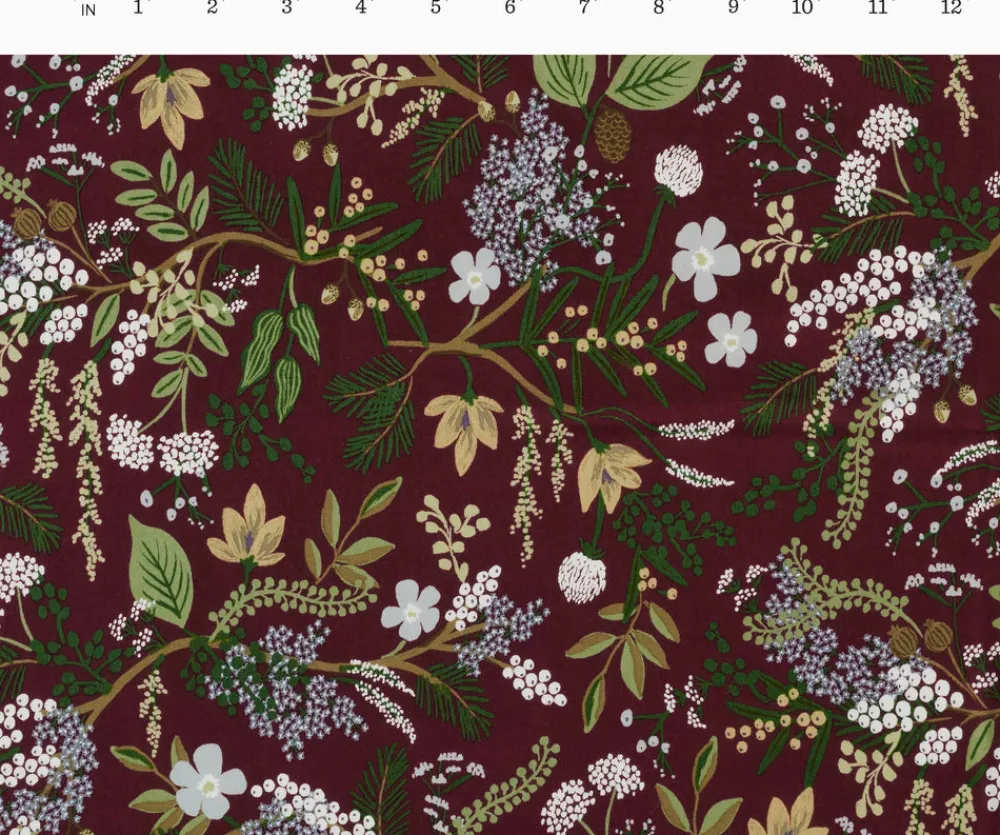 Juniper Forest Rayon Fabric|RIFLE PAPER Co. Sale