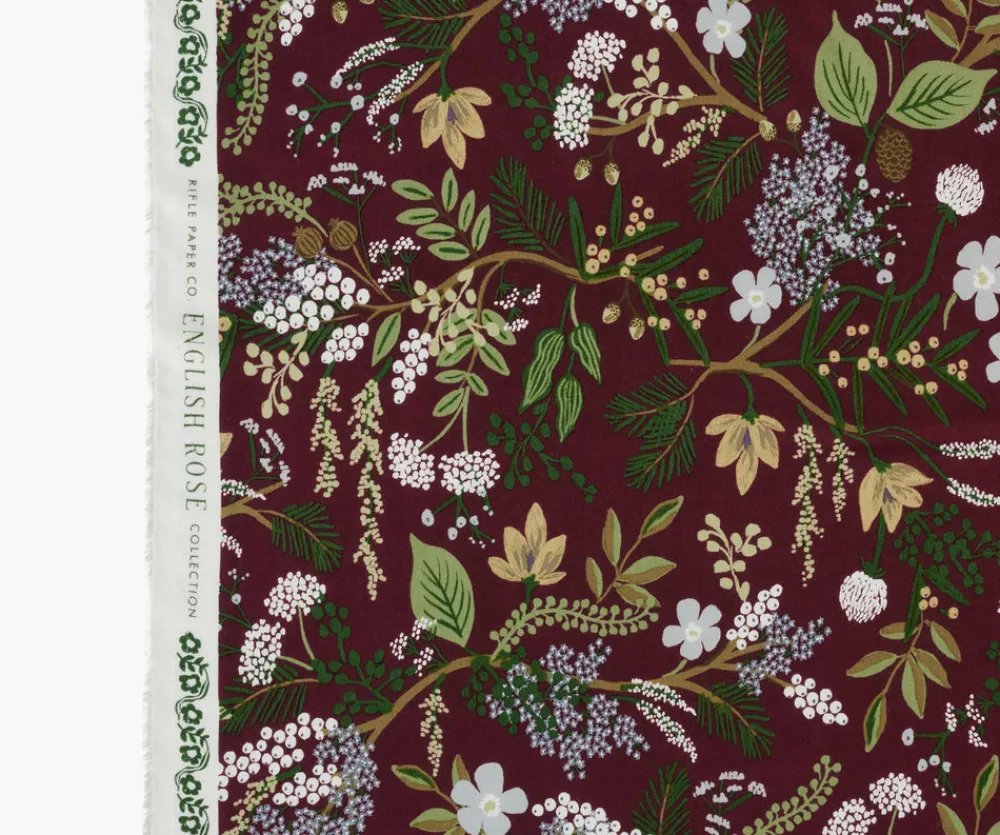 Juniper Forest Rayon Fabric|RIFLE PAPER Co. Sale