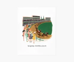 Kentucky Derby Art Print|RIFLE PAPER Co. Hot
