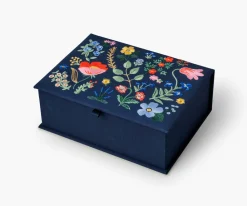 Large Embroidered Keepsake Box|RIFLE PAPER Co. New
