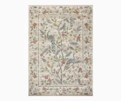 Laurel Peacock Garden Power Loomed Rug|RIFLE PAPER Co. New
