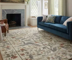 Laurel Peacock Garden Power Loomed Rug|RIFLE PAPER Co. New