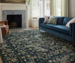 Laurel Peacock Garden Power Loomed Rug|RIFLE PAPER Co. Sale