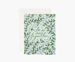Laurel Sympathy Greeting Card|RIFLE PAPER Co. Fashion