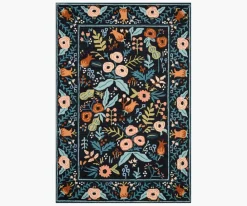 Les Fleurs Lourdes Wool-Hooked Rug|RIFLE PAPER Co. Discount