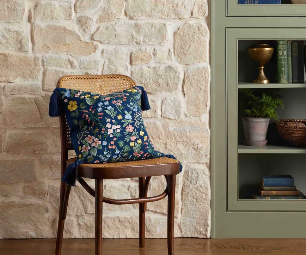 Mayfair Embroidered Pillow|RIFLE PAPER Co. Fashion