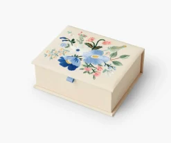 Medium Embroidered Keepsake Box|RIFLE PAPER Co. Online