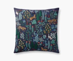 Menagerie Forest Embroidered Pillow|RIFLE PAPER Co. Outlet