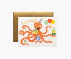 Octopus Birthday Greeting Card|RIFLE PAPER Co. New