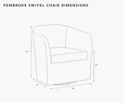 Pembroke Swivel Chair|RIFLE PAPER Co. Outlet