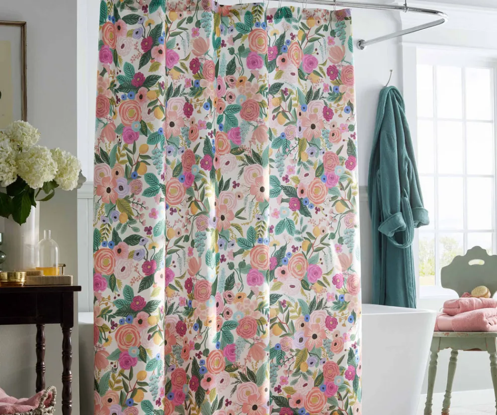 Percale Shower Curtain|RIFLE PAPER Co. Fashion
