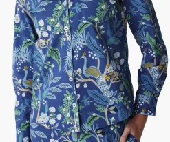 Poplin Button Front Long Set|RIFLE PAPER Co. Discount