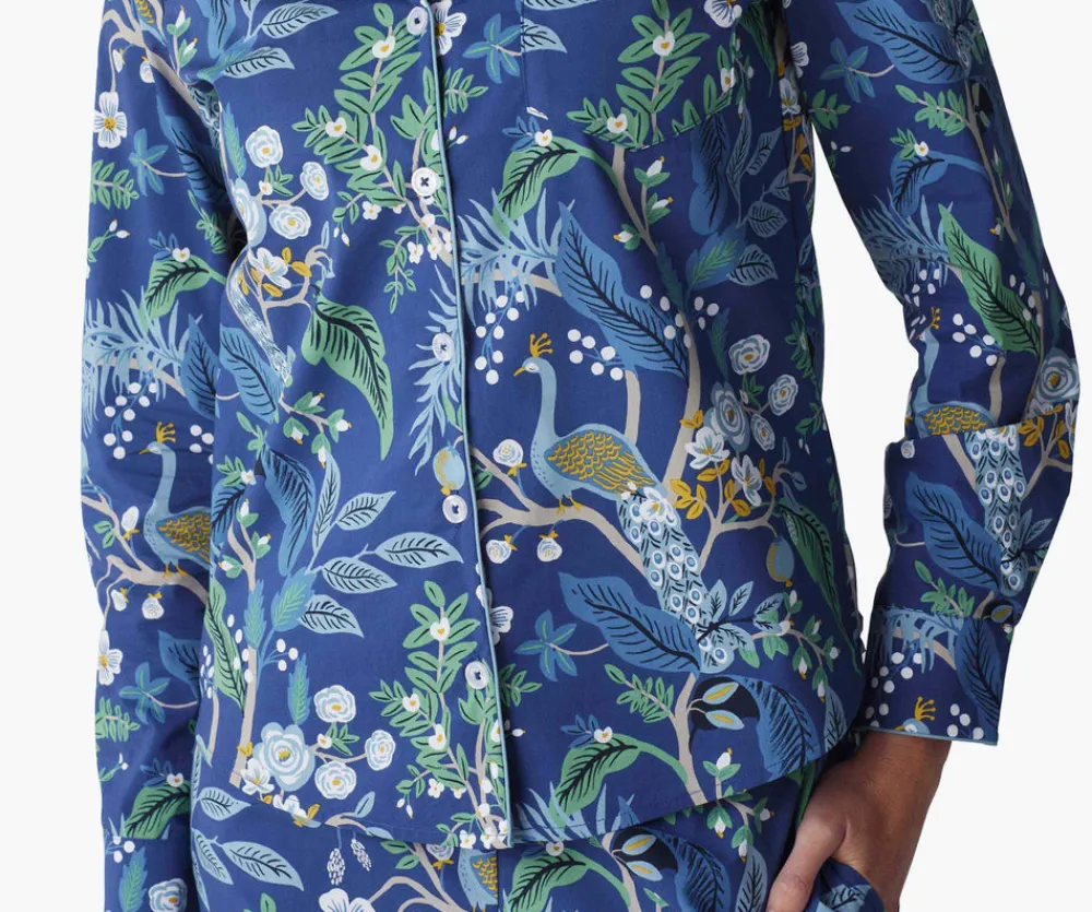 Poplin Button Front Long Set|RIFLE PAPER Co. Discount