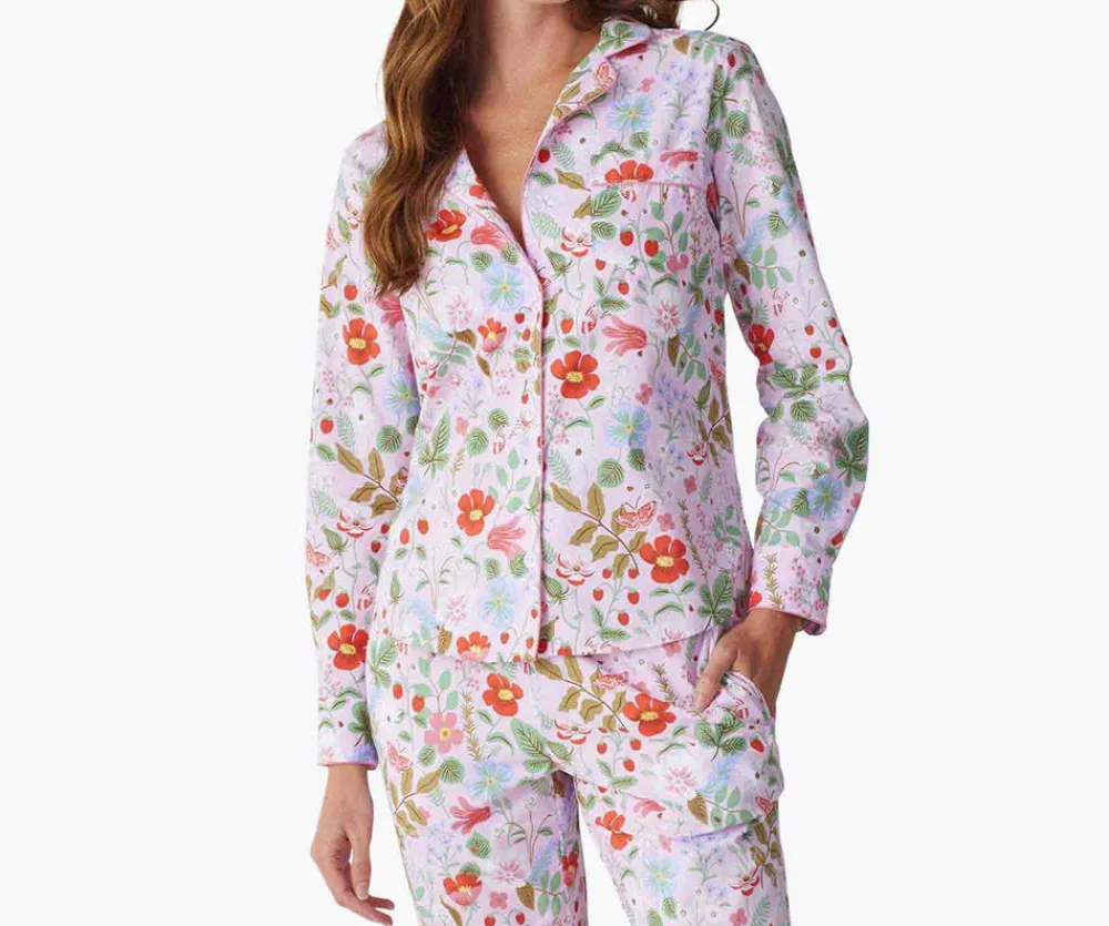Poplin Button Front Long Set|RIFLE PAPER Co. Sale