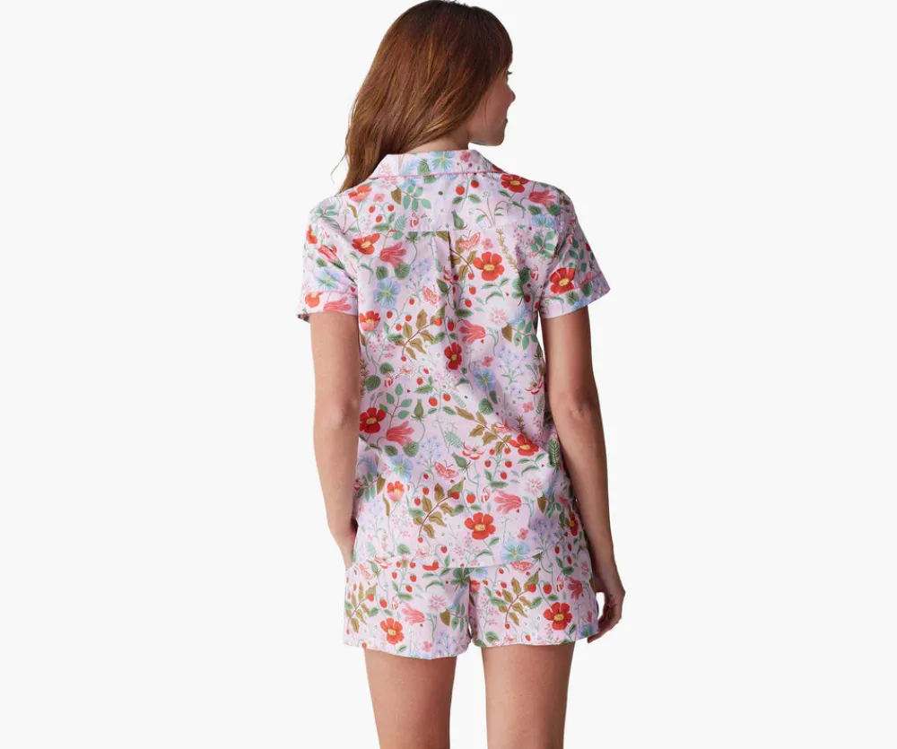 Poplin Button Front Short Set|RIFLE PAPER Co. Outlet
