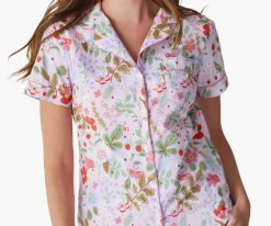 Poplin Button Front Short Set|RIFLE PAPER Co. Outlet