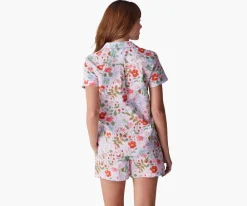 Poplin Button Front Short Set|RIFLE PAPER Co. Outlet