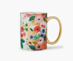 Porcelin Monogrm Mug|RIFLE PAPER Co. Fashion