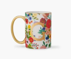 Porcelin Monogrm Mug|RIFLE PAPER Co. Fashion