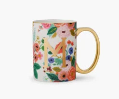 Porcelin Monogrm Mug|RIFLE PAPER Co. Fashion