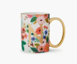 Porcelin Monogrm Mug|RIFLE PAPER Co. Fashion