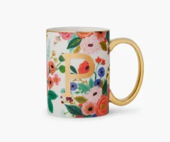 Porcelin Monogrm Mug|RIFLE PAPER Co. Fashion