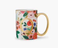 Porcelin Monogrm Mug|RIFLE PAPER Co. Fashion
