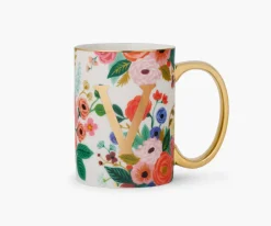 Porcelin Monogrm Mug|RIFLE PAPER Co. Fashion