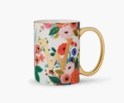 Porcelin Monogrm Mug|RIFLE PAPER Co. Fashion