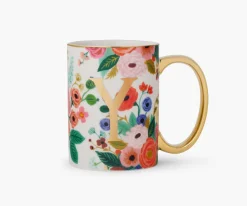 Porcelin Monogrm Mug|RIFLE PAPER Co. Fashion