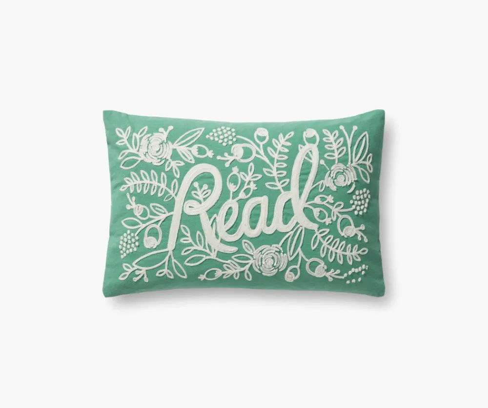 Read Embroidered Pillow|RIFLE PAPER Co. Best