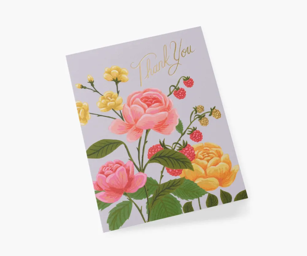 Roses Thank You Greeting Card|RIFLE PAPER Co. Fashion