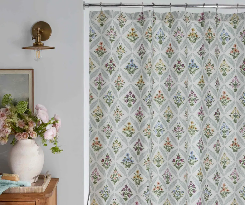 Sateen Shower Curtain|RIFLE PAPER Co. Fashion
