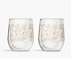 Stemless Glass Set|RIFLE PAPER Co. Fashion