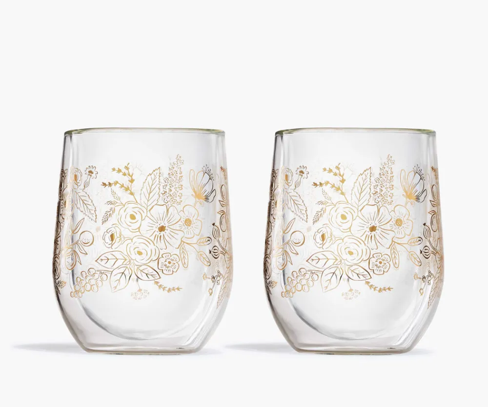 Stemless Glass Set|RIFLE PAPER Co. Fashion