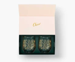Stemless Glass Set|RIFLE PAPER Co. Fashion