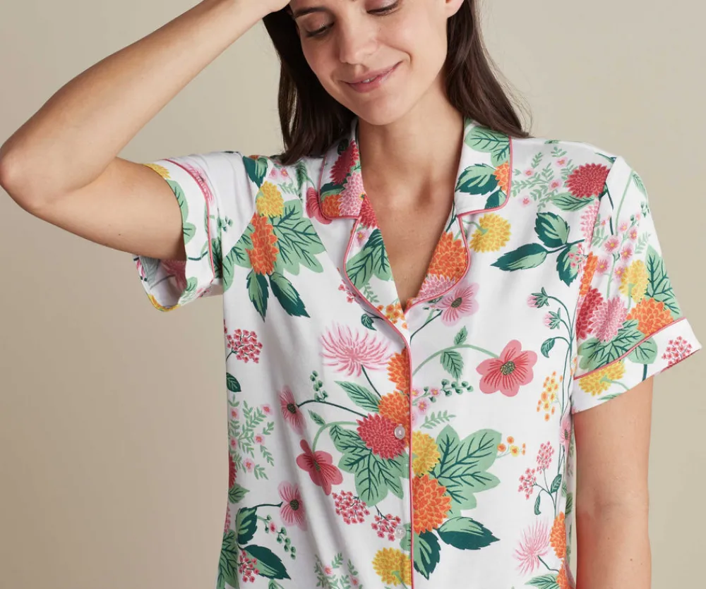 Tencel Modal Button Front Short Set|RIFLE PAPER Co. Best