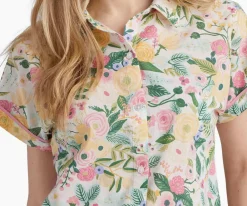 Voile Button Front Short Set|RIFLE PAPER Co. New