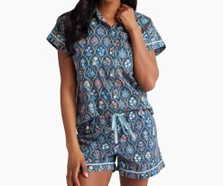 Voile Button Front Short Set|RIFLE PAPER Co. Outlet