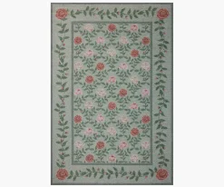 Wildwood Rose Trellis Printed Rug|RIFLE PAPER Co. New