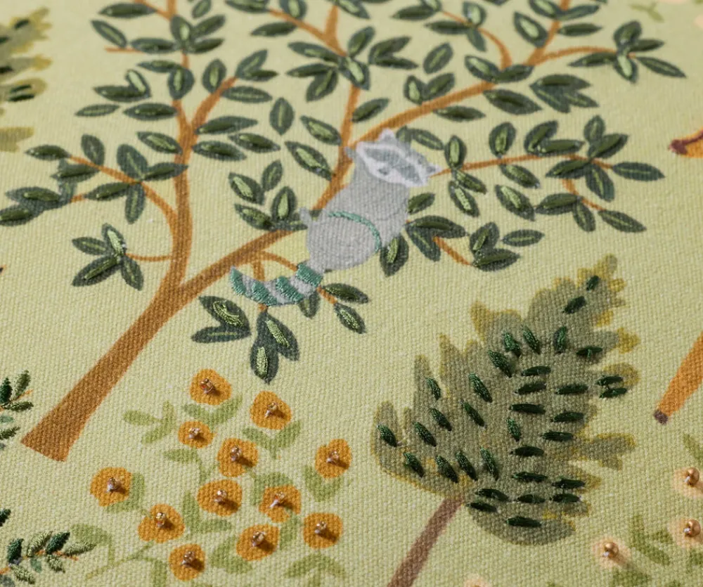 Woodland Forest Embroidered Pillow|RIFLE PAPER Co. New