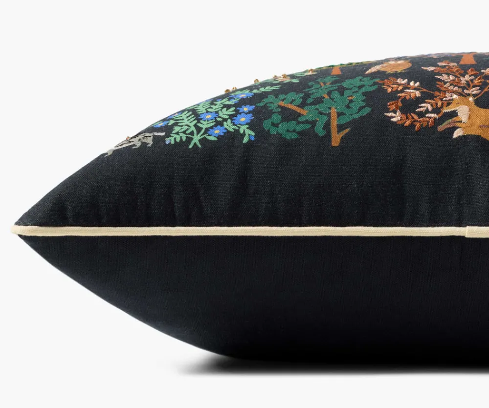 Woodland Forest Embroidered Pillow|RIFLE PAPER Co. Online