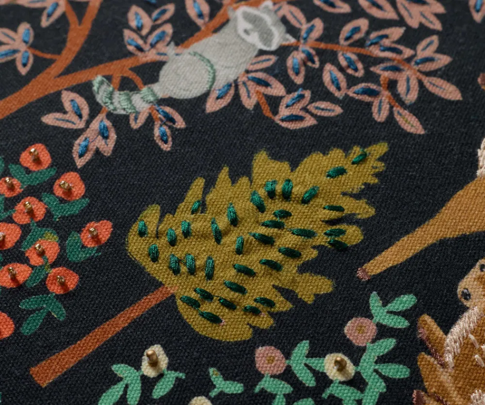 Woodland Forest Embroidered Pillow|RIFLE PAPER Co. Online